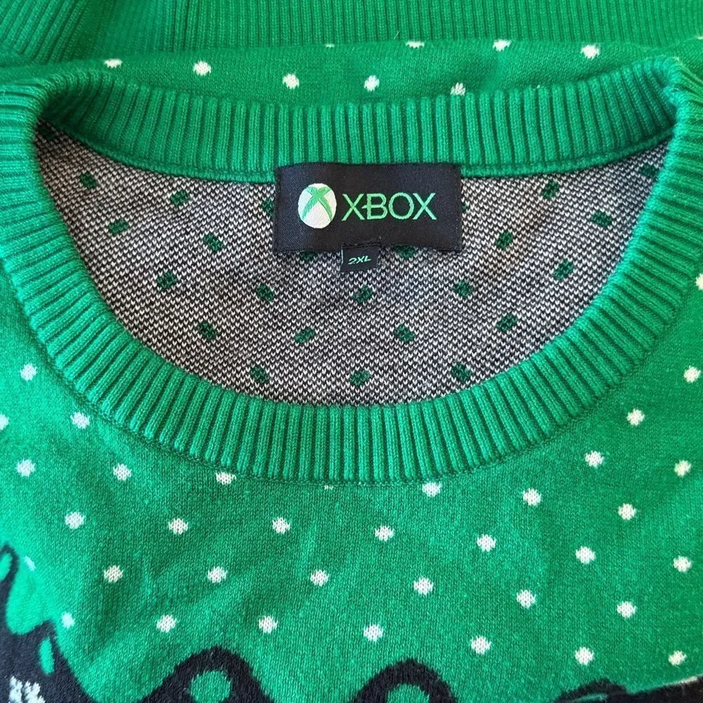 Microsoft Xbox Season Unlocked Ugly Christmas Holiday Sweater,Size 2XL